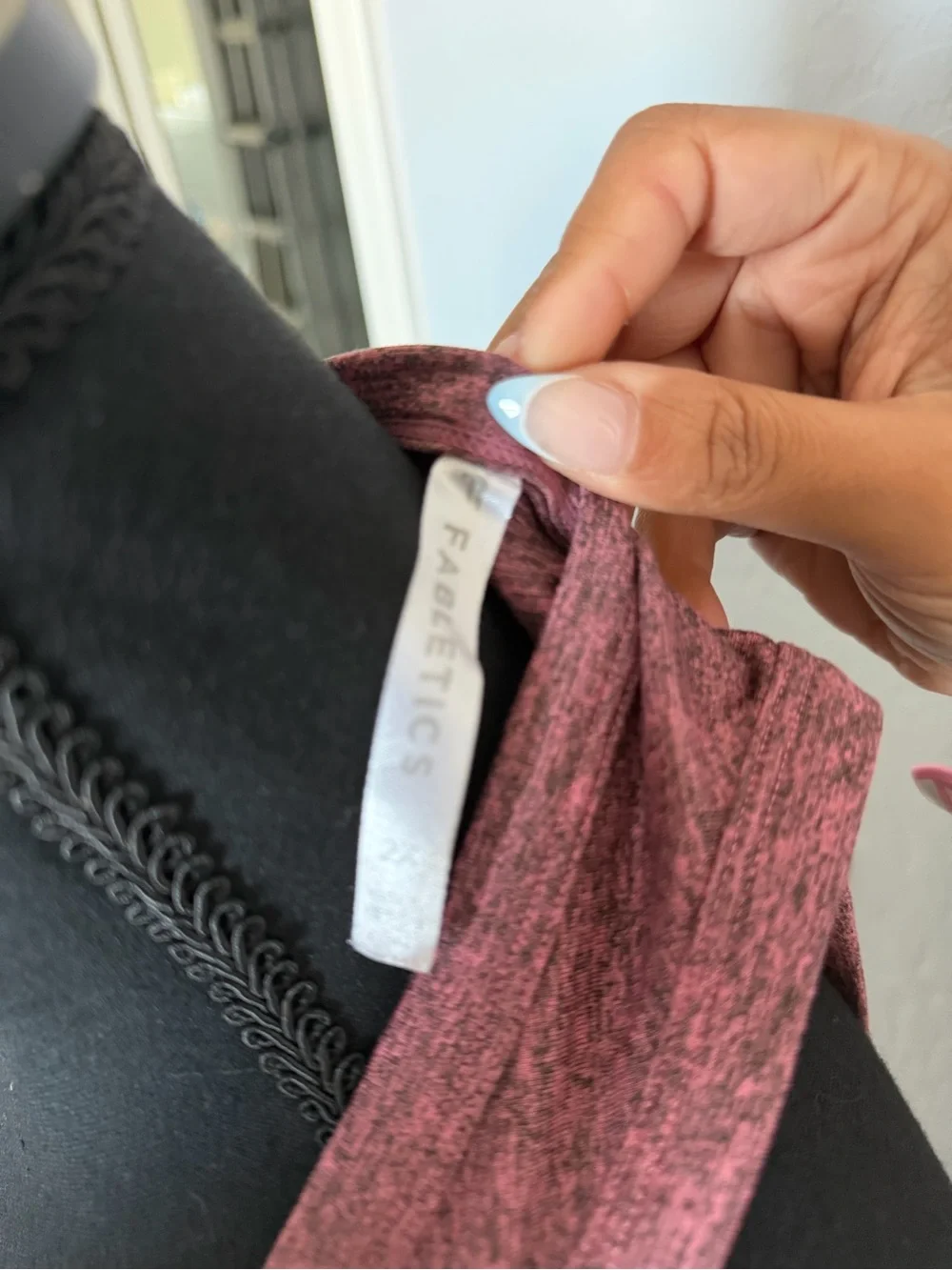 Fabletics Heathered Mauve Racerback Tank - Picture 3 of 3
